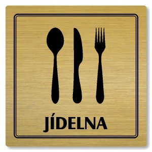 Jídelna, 100x100mm, zlatá, Utah